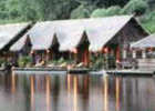 Hotel raft on the River Kwai
